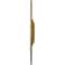 Ekena Millwork Galveston Ceiling Medallion (Fits Canopies up to 4 3/4"), 36 5/8"OD x 3 5/8"ID x 2 3/8"P, Gold CM36GLGLS - alternate 3